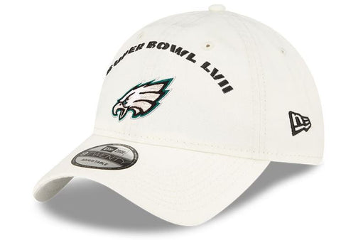 NFL Philadelphia Eagles Super Bowl LVII Men's Cream 9TWENTY Adjustable Hat