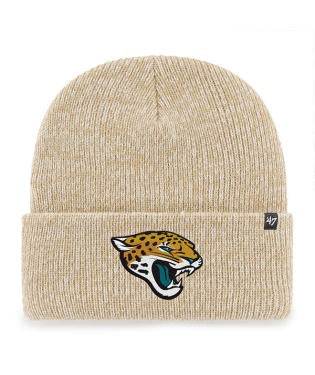 JACKSONVILLE JAGUARS KHAKI BRAIN FREEZE CUFF KNIT - officially licensed fan gear