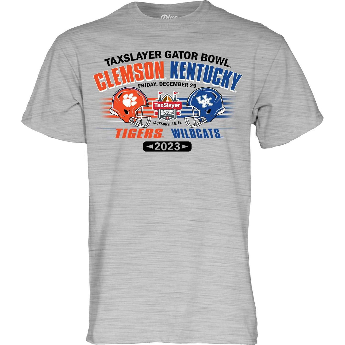NCAA 2023 Gator Bowl Clemson vs Kentucky Short Sleeve Tee - officially licensed fan gear