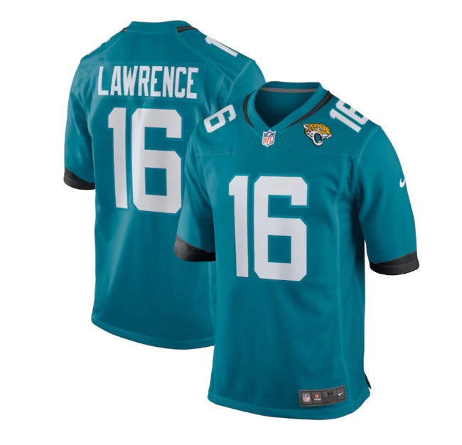 NFL Jacksonville Jaguars Nike Trevor Lawrence Teal Game Jersey