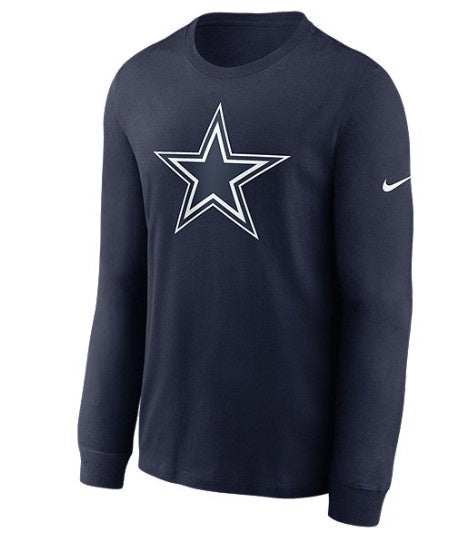 NFL Dallas Cowboys Mens Nike Logo Essential LS T-Shirt - officially licensed fan gear