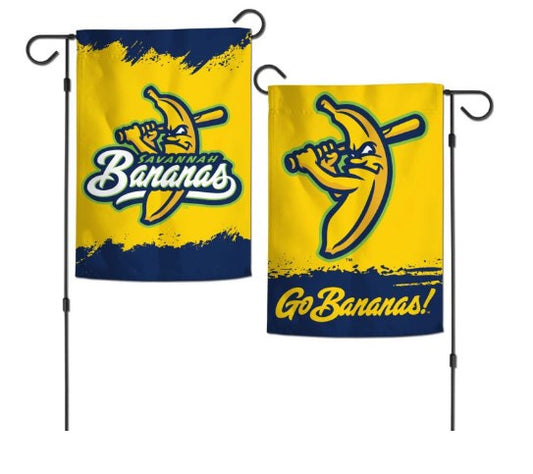SAVANNAH BANANAS GARDEN FLAGS 2 SIDED 12.5" X 18" - officially licensed fan gear