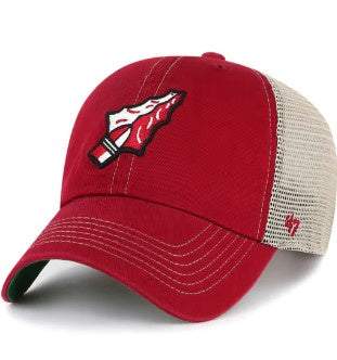 NCAA 47 FLORIDA STATE SEMINOLES TRAWLER CLEAN UP ADJUSTABLE HAT - RED - officially licensed fan gear