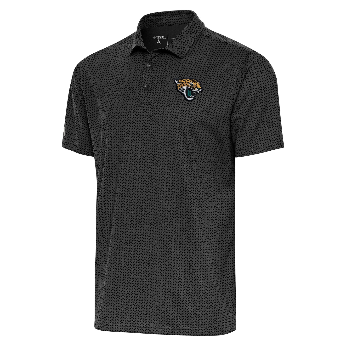Jacksonville Jaguars men's black Antigua Mashie polo shirt with team logo
