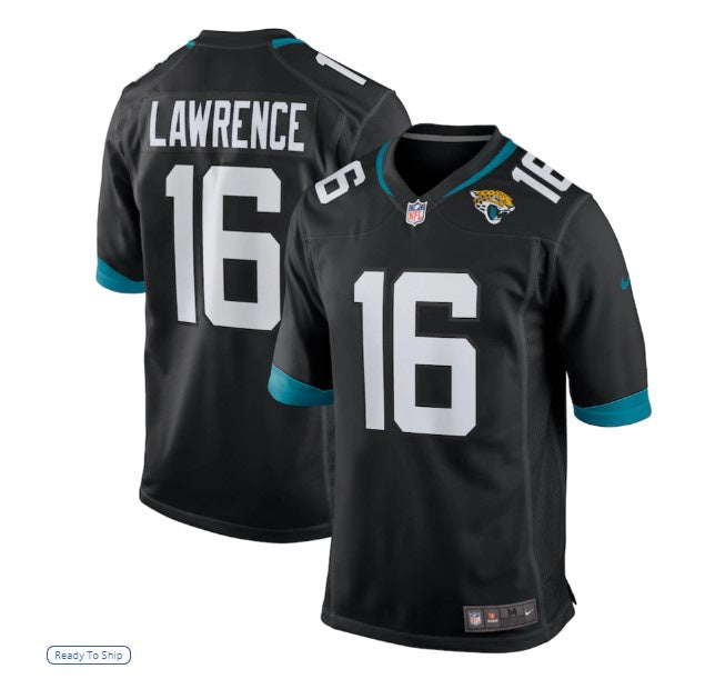 NFL Jacksonville Jaguars Nike Trevor Lawrence Black Game Jersey