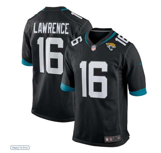 NFL Jacksonville Jaguars Nike Trevor Lawrence Black Game Jersey