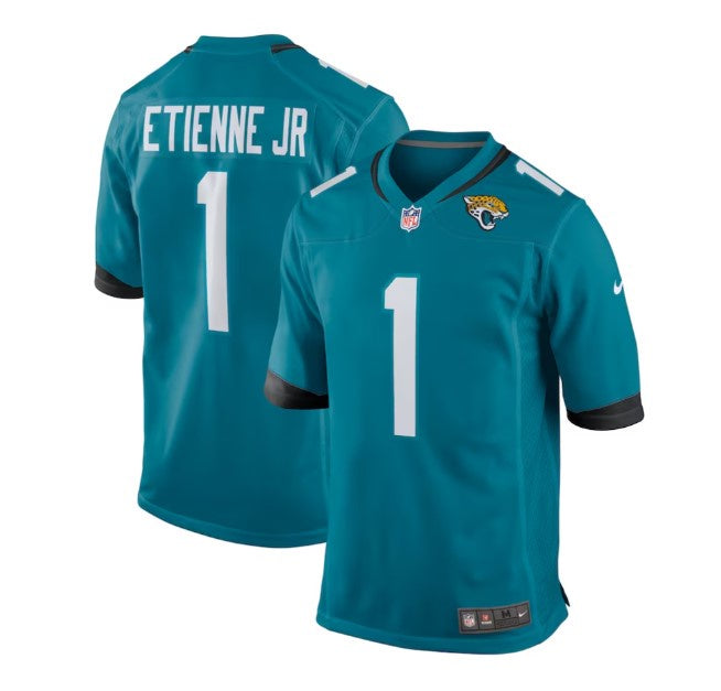NFL Jacksonville Jaguars Nike Travis Etienne Teal Game Jersey