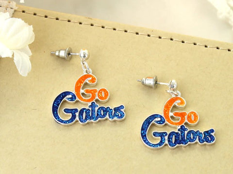 University of Florida Gators Slogan Earrings