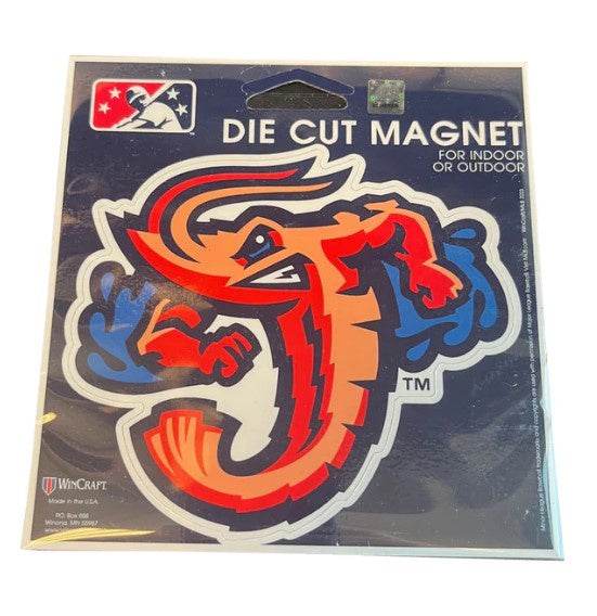 Jumbo Shrimp die cut team magnet for indoor and outdoor use by WinCraft