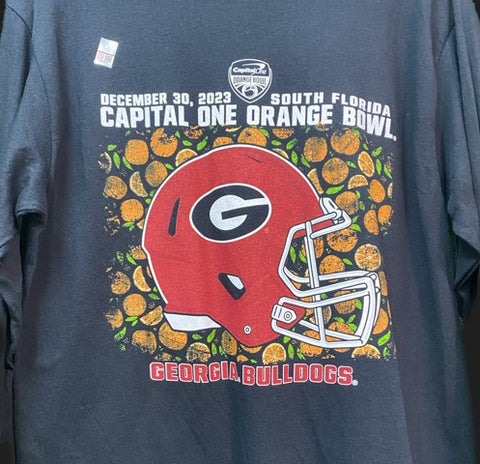 NCAA Georgia Bulldogs 2023 Orange Bowl Black Long Sleeve