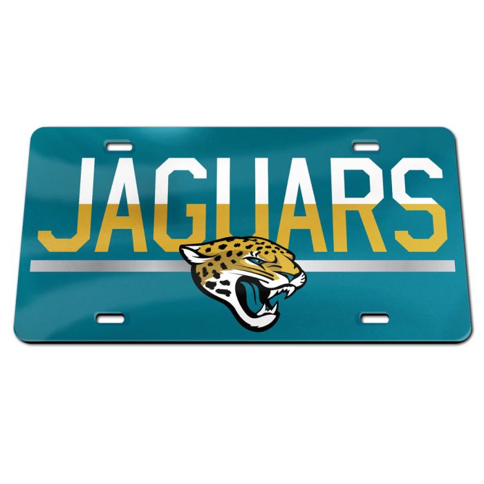 JACKSONVILLE JAGUARS COLOR DUO SPECIALTY ACRYLIC LICENSE PLATE