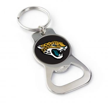 NFL Jacksonville Jaguars logo Bottle opener Silver Keychain - officially licensed fan gear