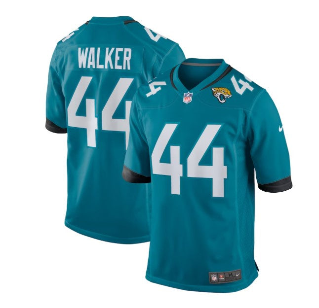 NFL Jacksonville Jaguars Nike Travon Walker Teal Game Jersey