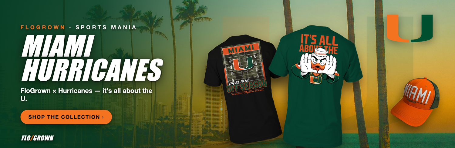 FloGrown Miami Hurricanes tees and hats