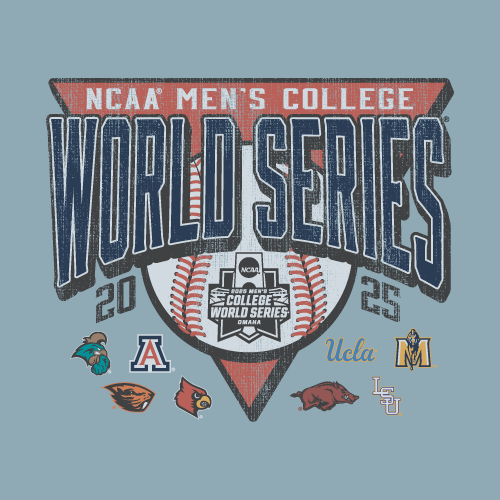 NCAA Mens College World Series 2025 Mound Visit 8 Team Hoodie Water Color