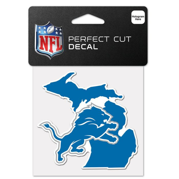 Detroit Lions State Shaped Perfect Cut Color Decal