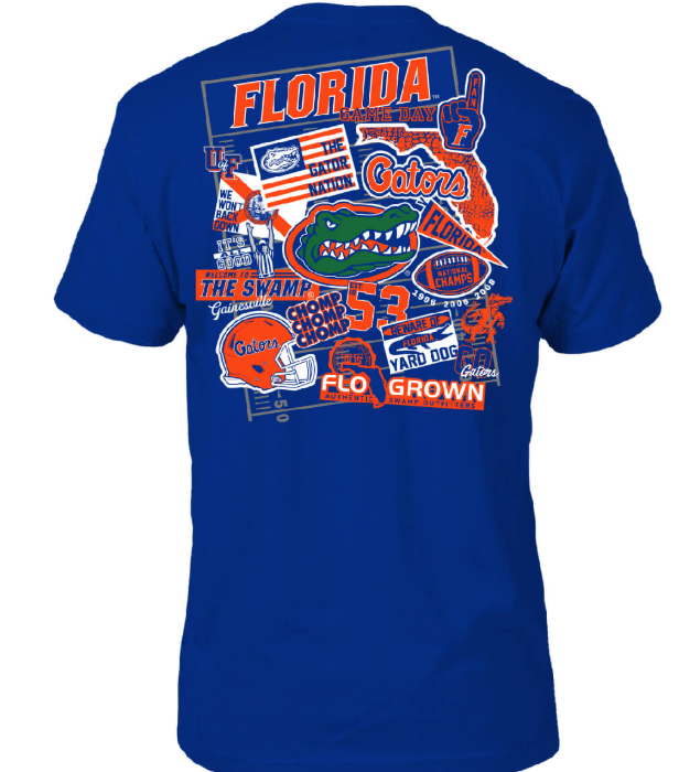 University of Florida FloGrown Florida Gators Sticker Tee UF-1610