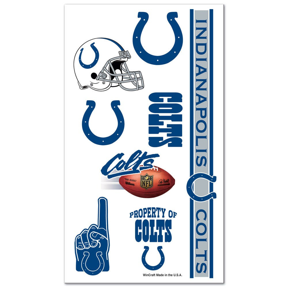 Indianapolis Colts WinCraft Temporary Tattoo Sheet