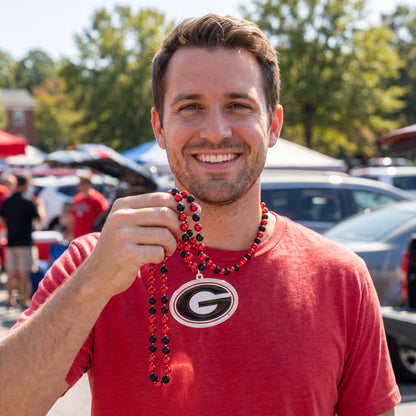 NCAA Georgia Bulldogs Rico G Logo Sport Beads with Medallion - on-model lifestyle photo