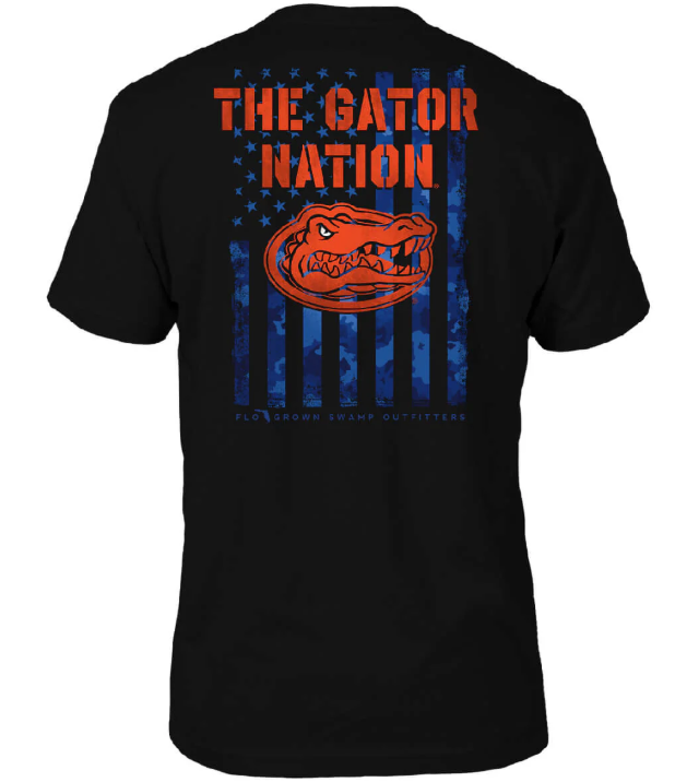 University of Florida Gators FloGrown Team Camo Flag Tee UF-1627 - officially licensed fan gear