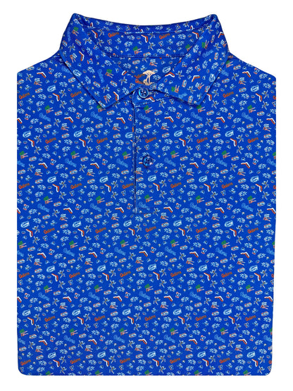 UF Swamp Saturday Print Polo — front