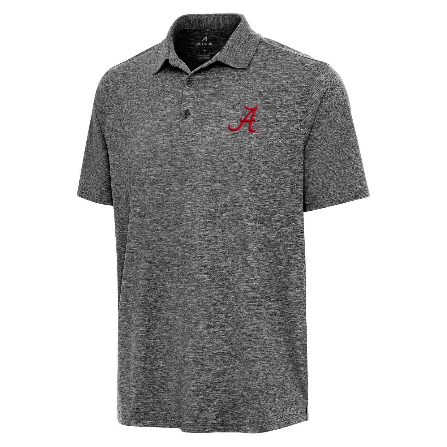 NCAA University of Alabama Antigua Par 3 Grey Performance Polo - officially licensed fan gear