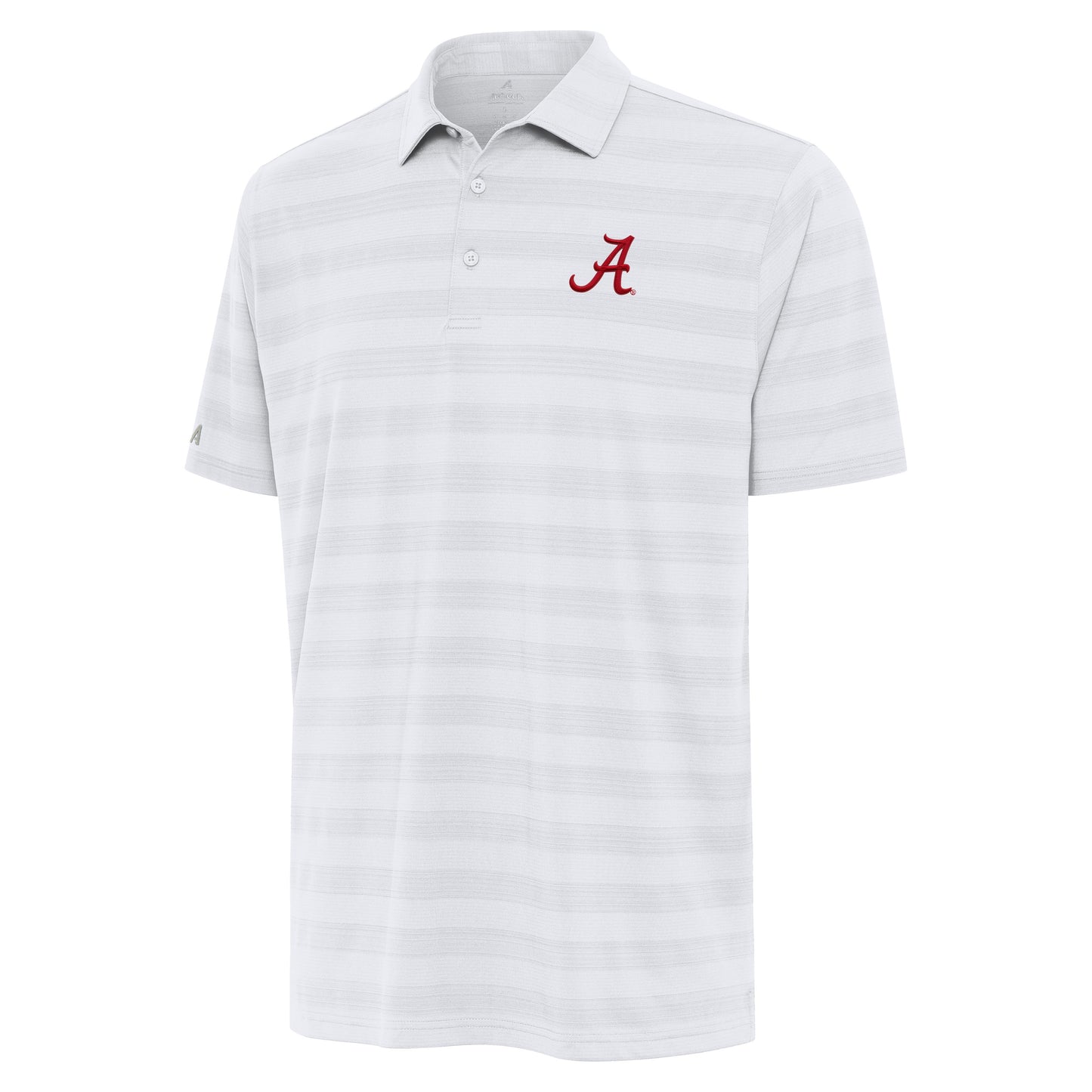 NCAA University Of Alabama Antigua Tunnel White Performance Polo - officially licensed fan gear