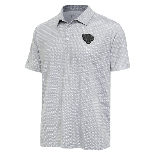 Jacksonville Jaguars Track Polo Sky/Gray Men's Antigua
