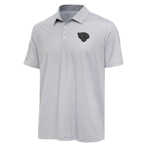 Jacksonville Jaguars Track Polo Sky/Gray Men's Antigua