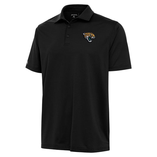 Jacksonville Jaguars Valid Textured Black Polo Antigua