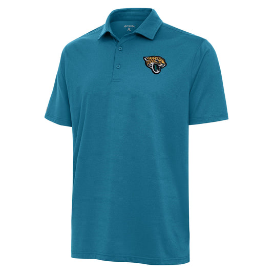 Jacksonville Jaguars Valid Textured Teal Polo Antigua
