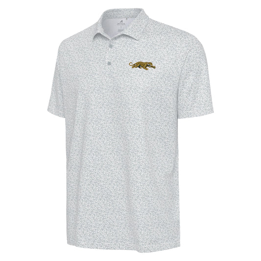 Jacksonville Jaguars Prowler Logo Field Ditsy White Floral Polo Antigua