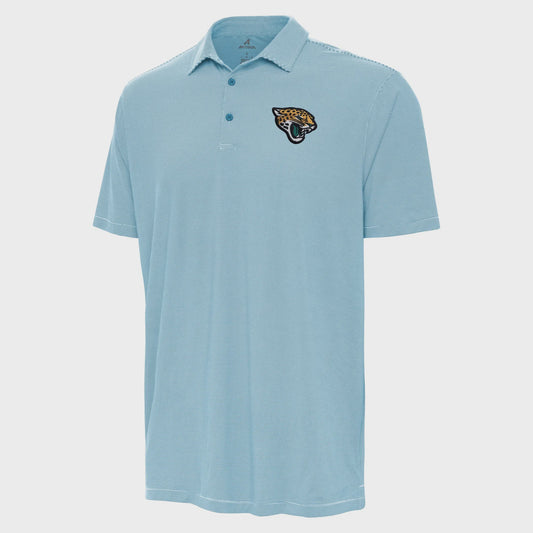 Jacksonville Jaguars Twine Performance Polo Men's Antigua Teal/White