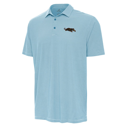NFL Jacksonville Jaguars Antigua Throwback Prowler Light Teal Stripe Polo