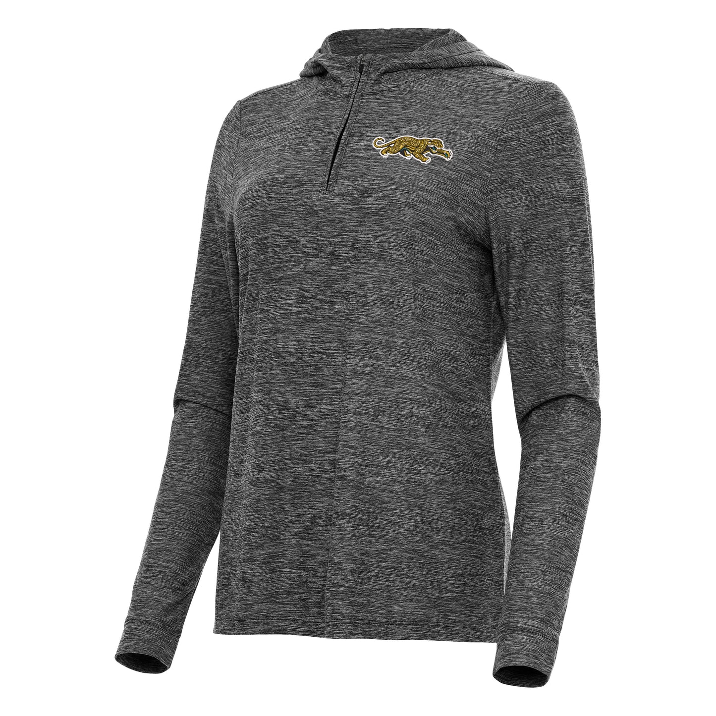 Jacksonville Jaguars Prowler  Women's Antigua Daybreak Hooded Long Sleeve 1/4 Zip
