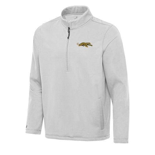 Jacksonville Jaguars Prowler Moments Quarter-Zip Gray Jacket Men's Antigua