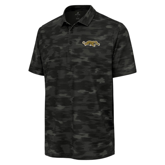 Jacksonville Jaguars Prowler Logo  Black Camo Turf Polo Antigua