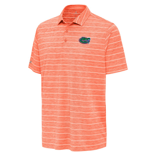 Florida Gators Striped Measure Polo Mango Antigua