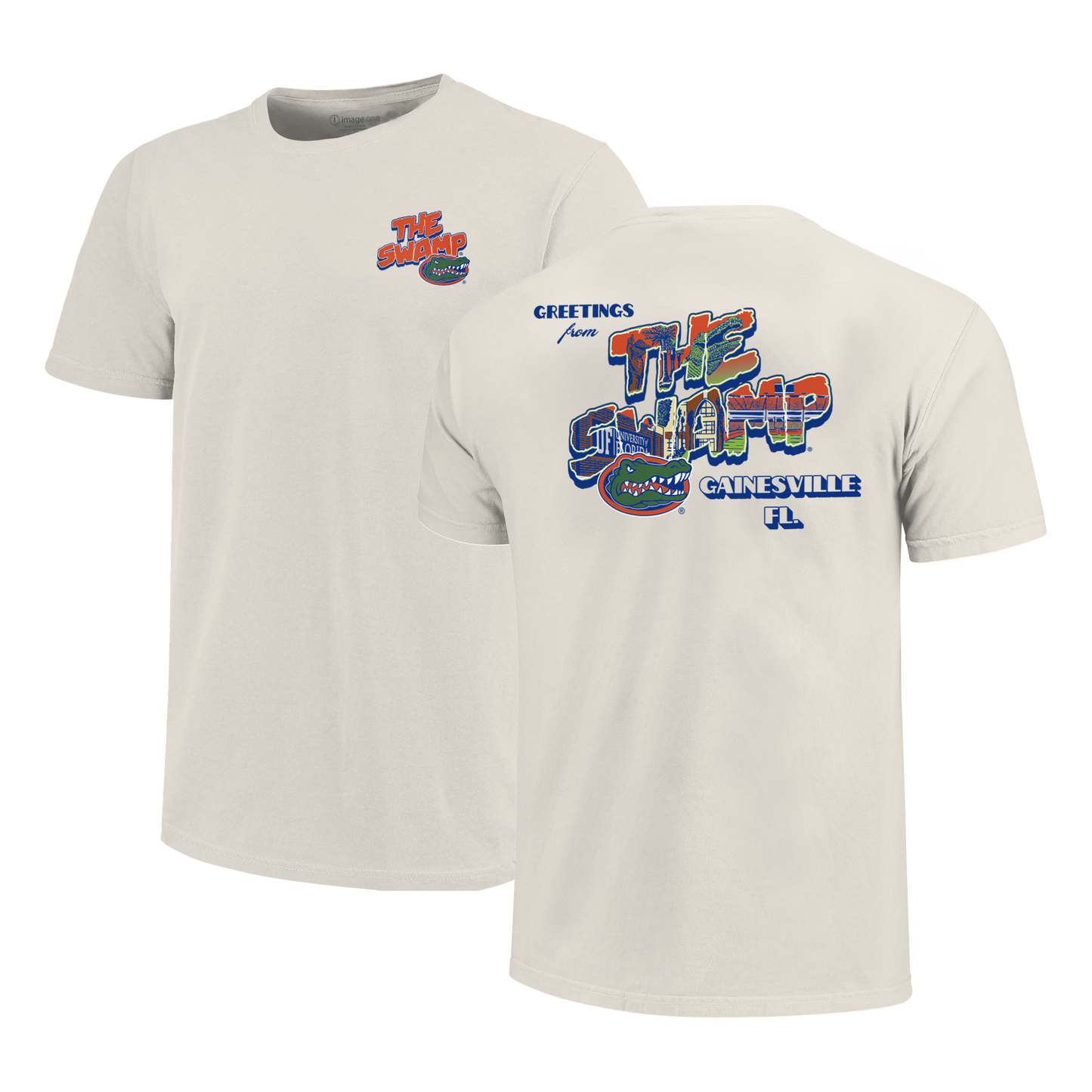 Florida Gators Image One Men's T-Shirt 251124 Postcard Swamp - officially licensed fan gear