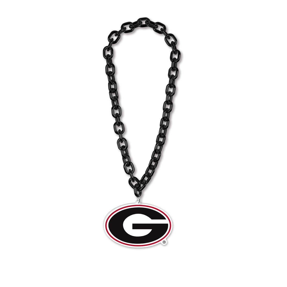 NCAA Georgia Bulldogs WinCraft Black Big Chain Necklace
