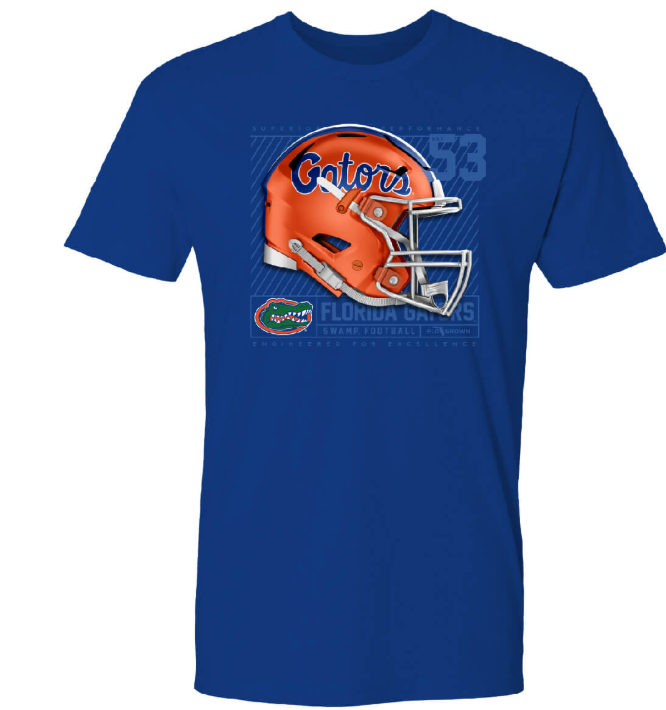 University of Florida FloGrown Florida Gators Team Helmet Tee UF-1624