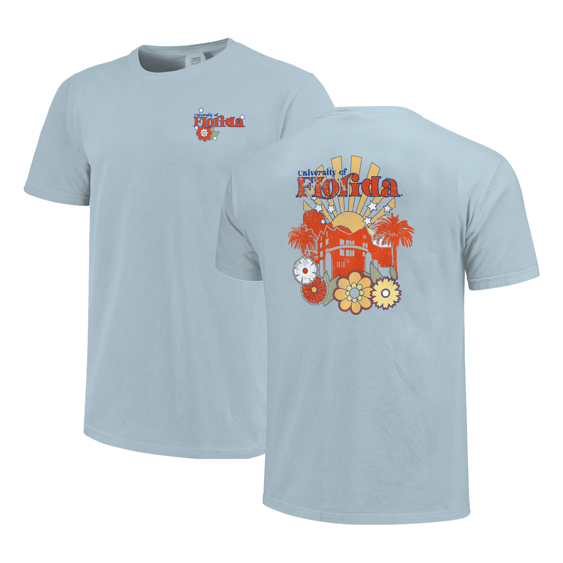 Florida Gators Image One Men's T-Shirt Sun & Flowers
