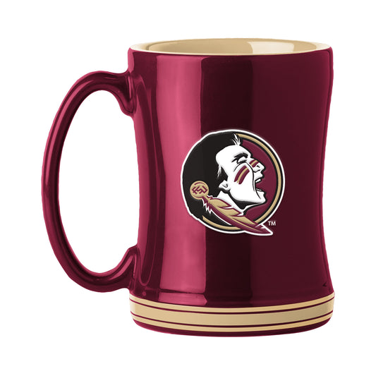 NCAA Florida State Seminoles Logo Brands 14oz Relief Mug