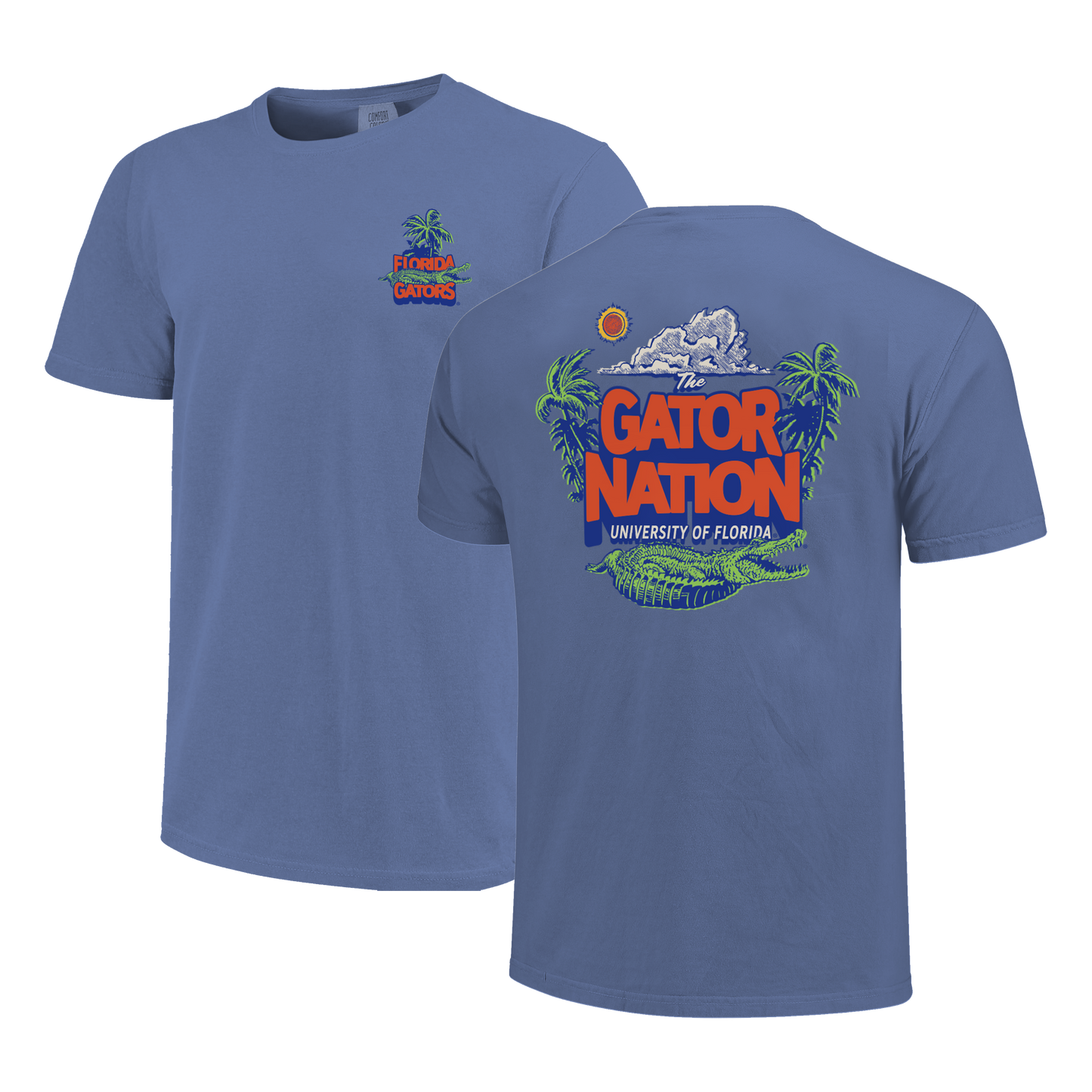 Florida Gators Image One Men's T-Shirt 251164 Florida Risograph - officially licensed fan gear