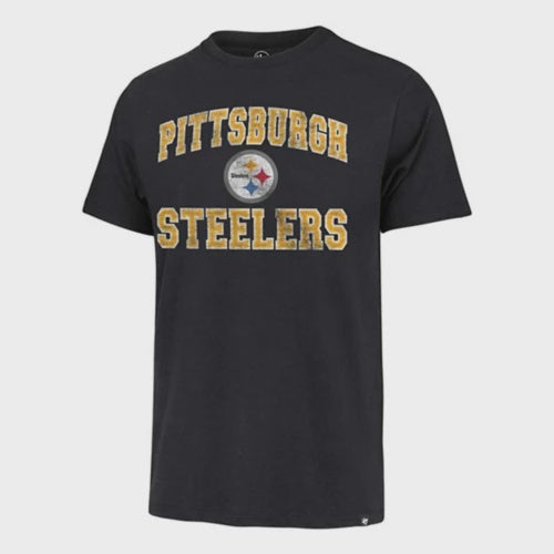 Pittsburgh Steelers Union Arch T-Shirt Flint Black 47 Brand