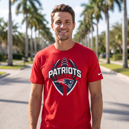 New England Patriots Nike Men's Legend Icon Performance T-Shirt - on-model lifestyle photo