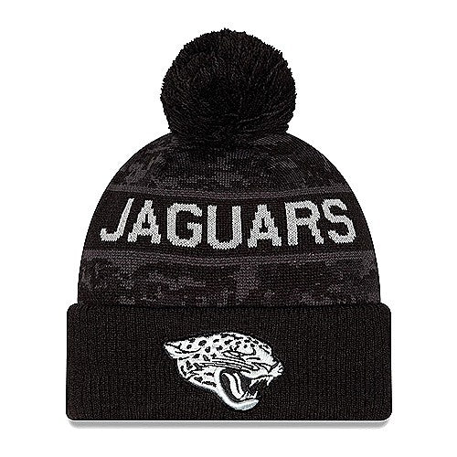 Jacksonville Jaguars New Era Black 2026 Salute to Service Knit Beanie