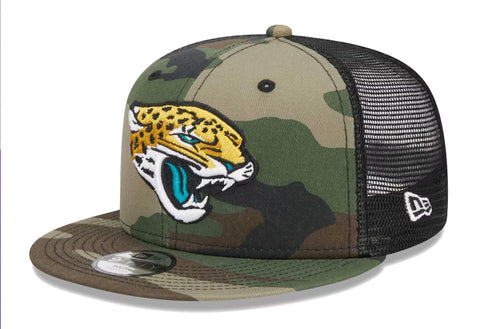 Jacksonville Jaguars New Era 9Fifty Camo Mesh Snapback