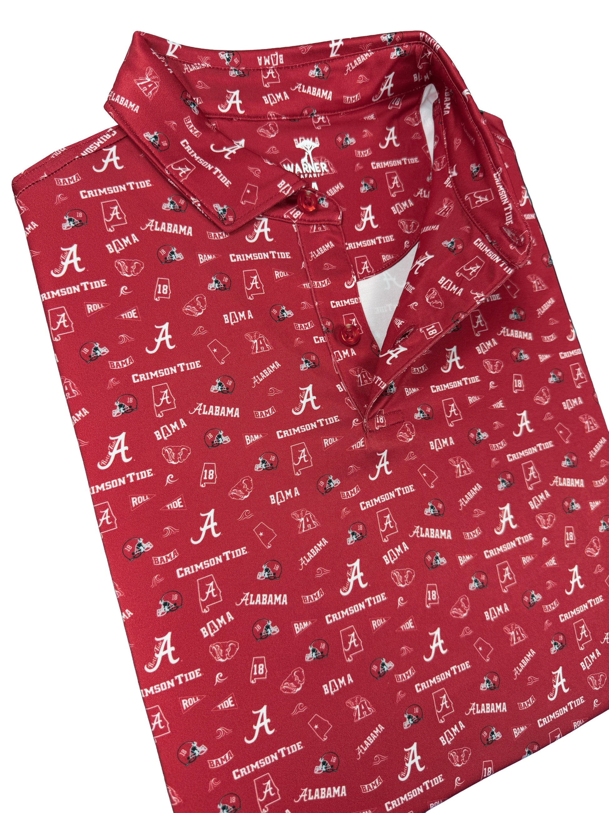 Alabama Safari Polo — collar detail