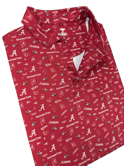 Alabama Safari Polo — collar detail